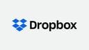 Dropbox logo on a white background.