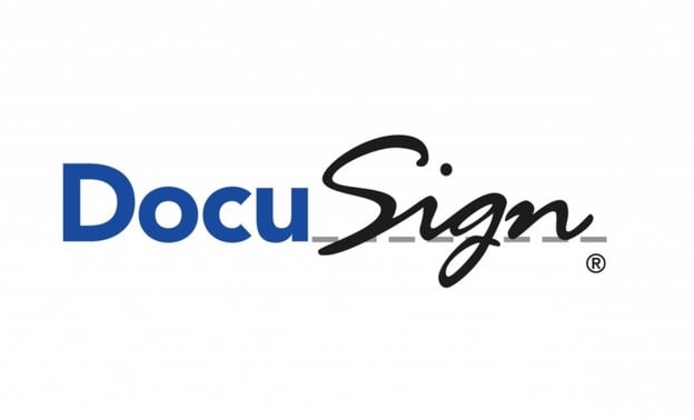 DocuSign on a white background.