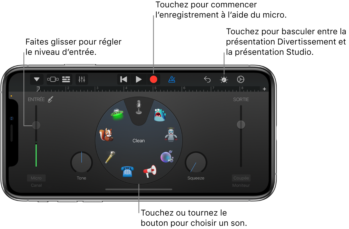 Instrument tactile Audio Recorder