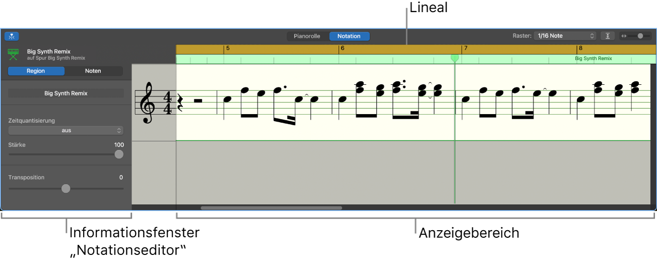 Der Notationseditor