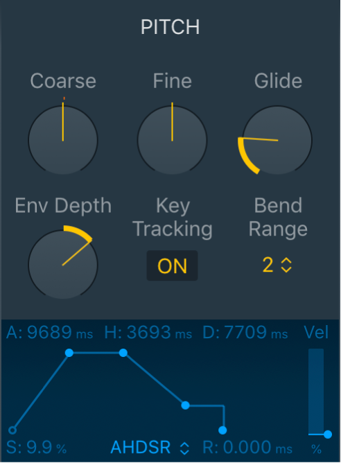 Abbildung. Pitch-Parameter von Quick Sampler.