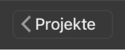 Zurücktaste für Projekte in der Symbolleiste