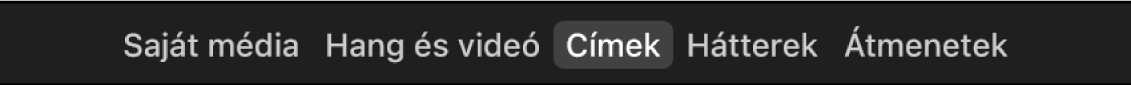 A böngésző felett kijelölt Címek lehetőség