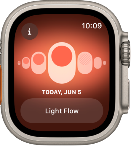 The Cycle Tracking screen.