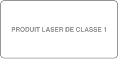 Le symbole de produit laser de classe 1