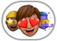 botão Adesivos de Memoji