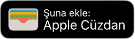 Apple Cüzdan’a Ekle düğmesi.