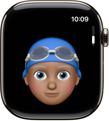 L’app Memoji sur l’Apple Watch affichant un cadran.