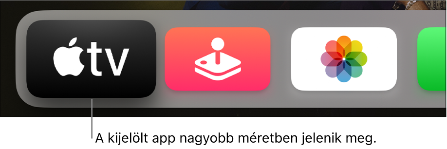 Kiemelt app a Főképernyőn