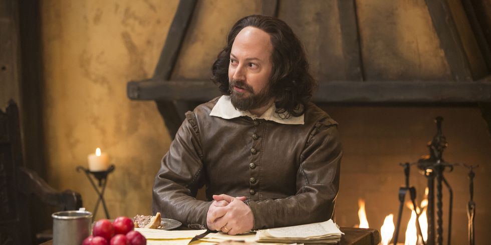 David Mitchell as Will Shakespeare in BBC Two's Upstart Crow