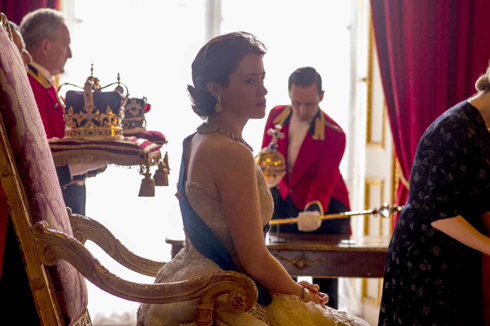 Claire Foy as Elizabeth II in Netflix's The Crown