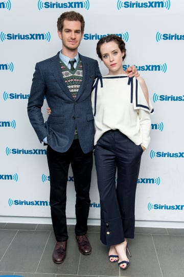 andrew garfield, claire foy pictured together in 2017