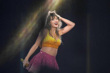 taylor swift performs onstage during taylor swift the eras tour at volksparkstadion