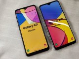 UQ-Mobile　SCV49　GALAXY A21　モックアップ　２色セット