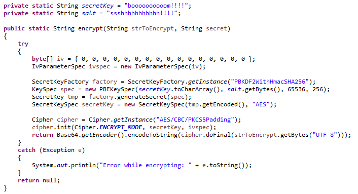 Java AES-256 Example