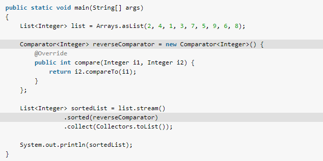 Java Stream Sorted Method