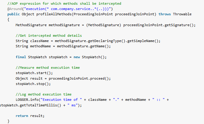 Spring Boot Performance Logging Example