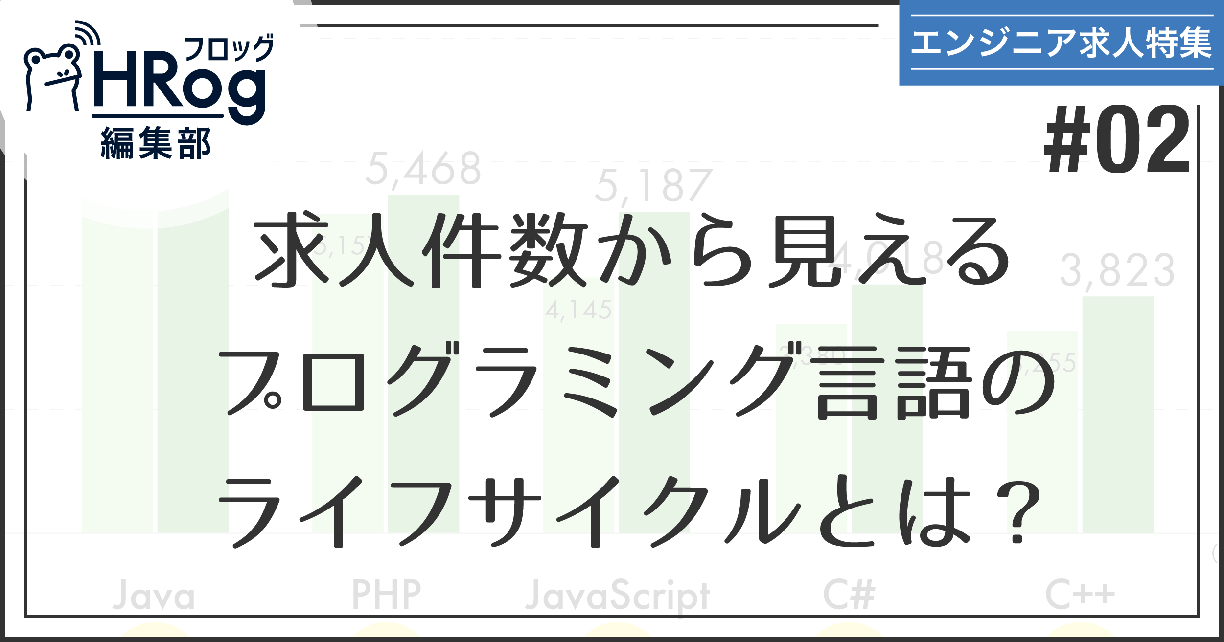 【エンジニア求人特集 #2】求人件数から見える、プログラミング言語のライフサイクルとは？