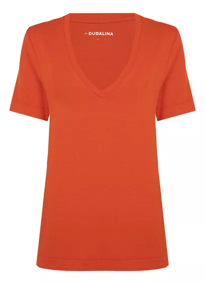 Blusa Dudalina Essentials In24 Laranja Feminino