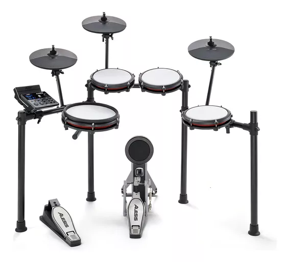 Bateria Eletrônica Alesis Nitro Max Kit 8 Peças Bluetooth Cor Preto