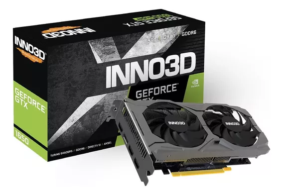 Placa De Vídeo Inno3d Nvidia Geforce Gtx 1650 Twin X2 Oc V3