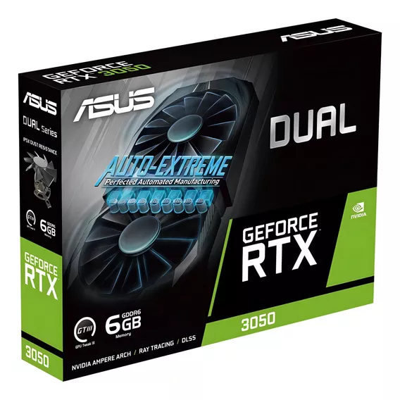 Placa De Vídeo Asus Dual Geforce Rtx 3050 6gb Gddr6 96bits