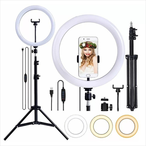 Ringlinght Led Luz Profissional Foto Celular Com Tripé 210m