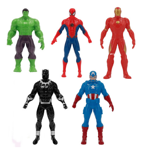 Kit 10 Mini Bonecos Heróis Marvel Vingadores Colecionador