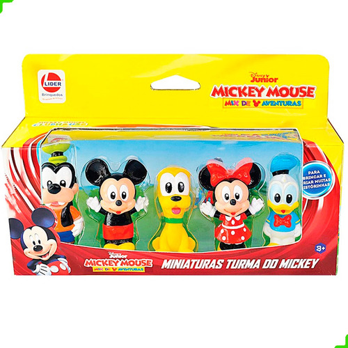 Bonecos Mickey Minnie Donald Pluto Pateta Miniatura Disney