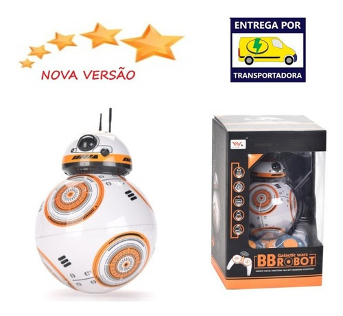 Robô Bb8 Robot Star Wars Com Controle Remoto Efeito Diversos Cor Amarelo