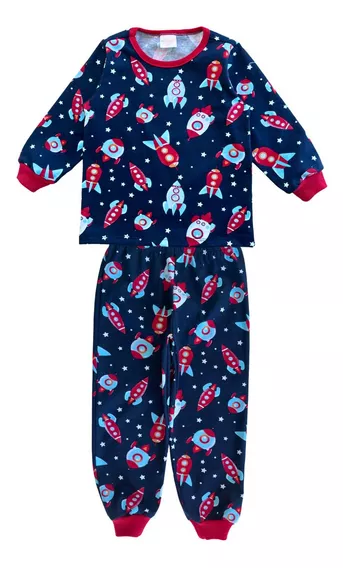 Pijama Inverno Infantil Menino 100% Algodão Sonhos Estelares