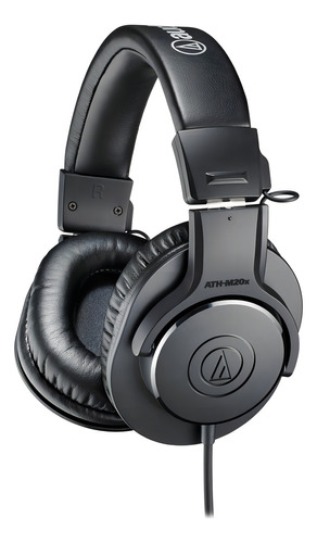 Fone de ouvido over-ear Audio-Technica M-Series ATH-M20x preto