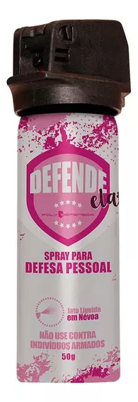 Spray Defesa Pessoal Poly Defensor 50g Em Névoa Defende Ela