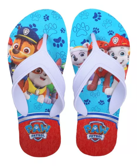 Sandalia Infantil Patrulha Canina Chinelo De Dedo Ledstar