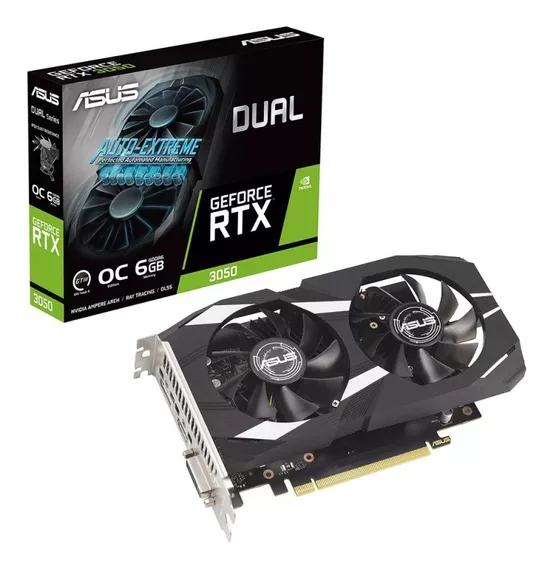 Placa De Vídeo Asus Dual Nvidia Geforce Rtx 3050 Oc 6gb Gddr