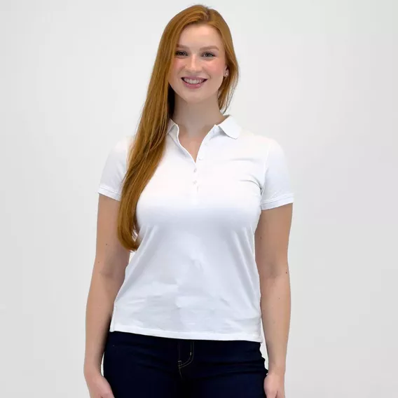 Camisa Polo Dudalina Manga Curta Básica Feminina