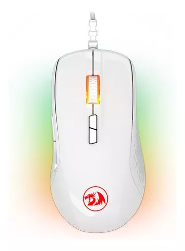 Mouse Gamer Redragon Stormrage Branco 7 Botões M718w-rgb