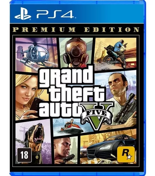 Grand Theft Auto V  GTA Premium Edition Rockstar Games PS4 Físico