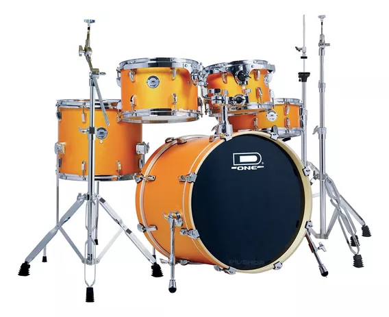 Bateria Acústica D One Rocket Dr20 Orange Satin Sparkle Cor Naranja