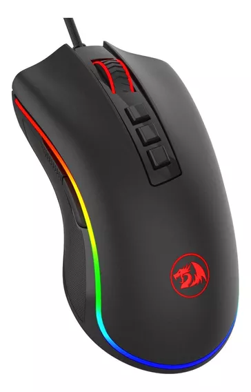 Mouse Óptico Para Jogos Redragon M711 Cobra Rgb Preto