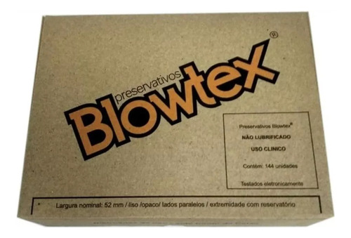 Preservativo Camisinha Não Lubrificado Blowtex Cx 144 Un