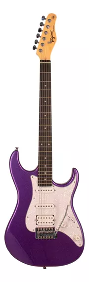 Guitarra elétrica Tagima TW Series TG-520 de  tília metallic purple metálico com diapasão de madeira técnica