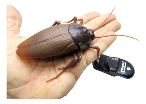 Barata Gigante De Controle Remoto Sem Fio Giant Roach Cor Marrom