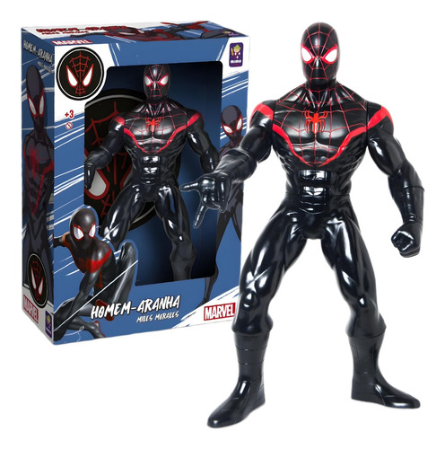 Boneco Homem Aranha Miles Morales Aranhaverso Marvel 45cm