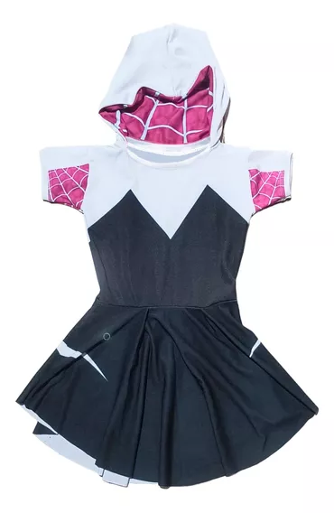 Vestido Spider Gwen Artesanal 