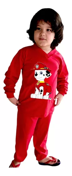 Pijama Infantil Longo Algodão - Patrulha Canina