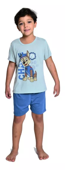 Pijama Infantil Masculino Manga Curta E Short Verão Promoção