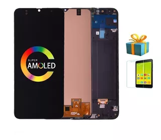 Tela Touch Frontal Para A30 A305 Amoled Com Aro + Pelicula