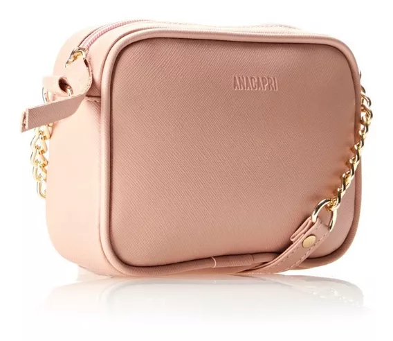 Bolsa Crossbody Rosa Essencial Pequena Anacapri