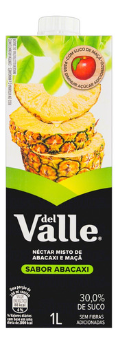 Suco de abacaxi  Del Valle  100% líquido sem glúten 1 L 